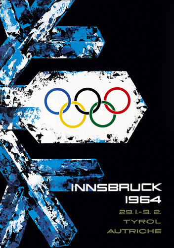 Плакат зимних олимпийских игр 1964 года в Инсбруке