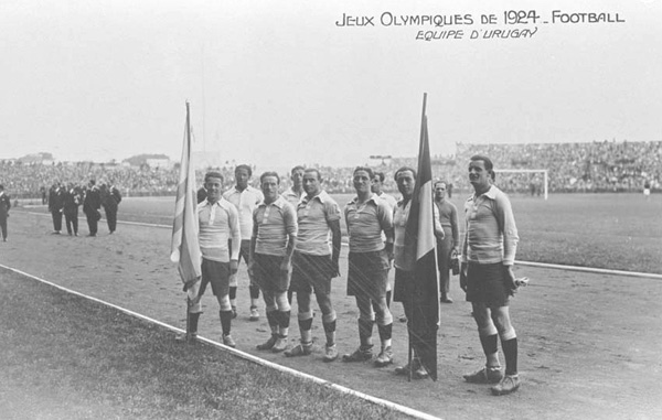 Сборная Уругвая - чемпионы Олимпийских игр 1924 года